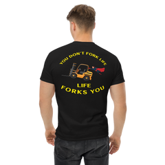 Forklift Superhero, You Don't Fork Life, Life Forks You BGY Classic tee