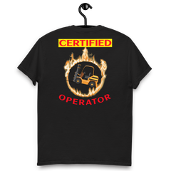 Forklift in Flames, Certified Forklift Operator BGR Classic tee