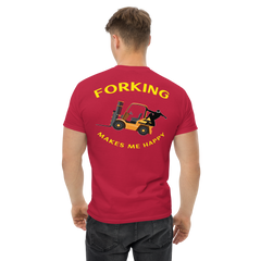 Forklift Ninja Forking Makes Me Happy BGY Classic tee