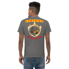 Forklift in Flames, Certified Forklift Operator BGR Classic tee