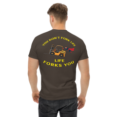 Forklift Superhero, You Don't Fork Life, Life Forks You BGY Classic tee