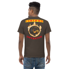 Forklift in Flames, Certified Forklift Operator BGR Classic tee