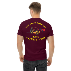 Forklift Superhero, You Don't Fork Life, Life Forks You BGY Classic tee