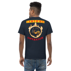 Forklift in Flames, Certified Forklift Operator BGR Classic tee