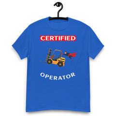 Forklift Superhero Certified Forklift Operator GW Classic tee