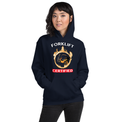 Forklift Ninja in Flames Forklift Certified GW Unisex Hoodie